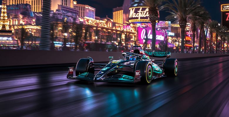 George Russell vann Las Vegas Grand Prix 2024